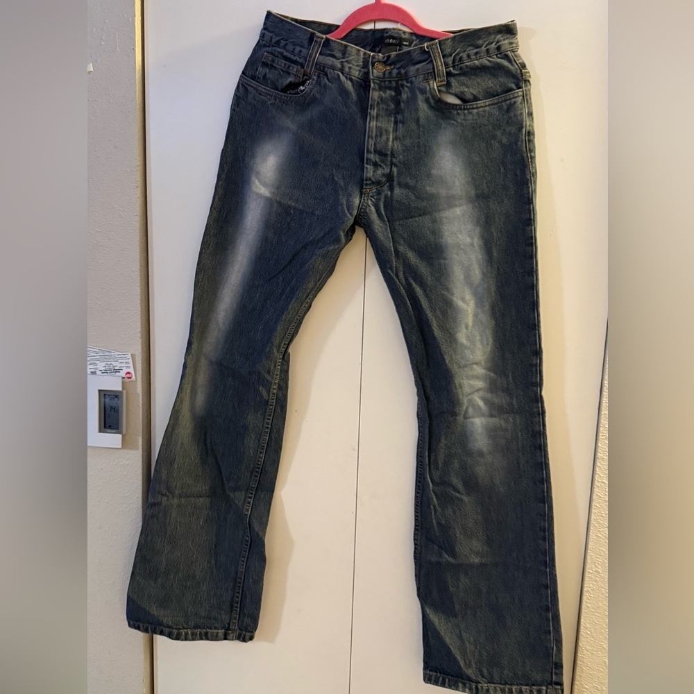 Classic Relaxed Fit Men's Jeans - Dark Blue